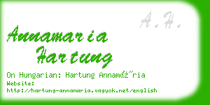 annamaria hartung business card